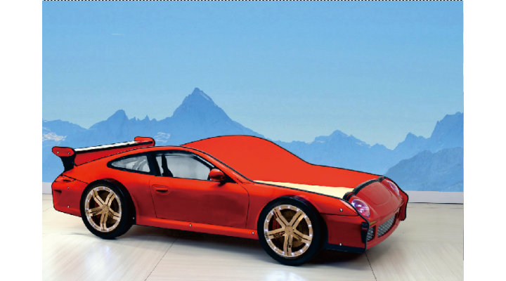 B150sR Urban Racing King Car Bed-Red